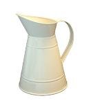 Small Cream Enamel Jug Vase