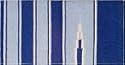 30x60 Blue - Light Blue - White Western Saddle Blanket