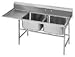 Super Saver Regaline 2 Compartment Sink with 2 Drainboard
