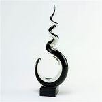 15 High Black and White Crystal Centerpiece