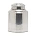 Round Polished Steel Tea Caddy