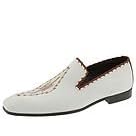 Donald J Pliner Mario | Mens Slip-on Dress Shoes White-Tan Washed Jean by Donald J Pliner