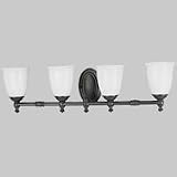 Progress Lighting Victorian Venetian Bronze Four-Light Bath Fixture