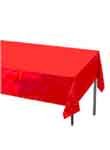 Ruby Red Plastic Tablecloth