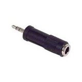 Belkin PRO Series - Audio adapter - mini-phone stereo 3.5 mm (M) - phone stereo 6.25 mm (F) - black
