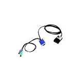 IBM Long KVM Conversion Option - Keyboard / video / mouse (KVM) adapter - 6 pin PS/2, HD-15 (M) - RJ-45 (F) - 1.5 m