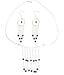 ShalinCraft Earring and Necklace Sets Sterling Silver and Black Onyx Gemstones Handmade Indian Jewelry (gnklcs284)