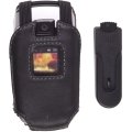 New Black Leather Swivel Case Samsung SPH-M500