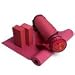 Sports : YogaSet Bordeaux Yogamatte Stickyc 4mm + 2 Yogabl&ouml;cke + Yogatasche