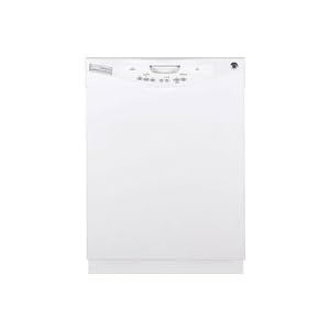 GE GLD4408RWW Full Console Dishwasher - White by