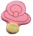 Pacifier Cookie (6 cookies) - Pink