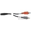 Hosa 10' Stereo 3.5mm Mini Female to Two RCA Males Breakout Y-Cable Hosa 10' Stereo 3.5mm Mini Female to Two RCA Males Breakout Y-Cable