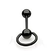 316 Surgical Stainless Steel Slave Barbell - Black Sold as a Pair