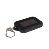 3-LED Solar Panel LED Flashlight Keychain