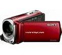 Sony DCR-SX34 Camcorder - red + Carry-all + 8 GB SDHC Memory Card