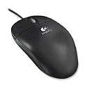 Logitech 3-Button USB Optical Wheel Mouse - Black (SBF-96)