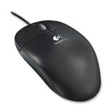Logitech 3-Button USB Optical Wheel Mouse - Black (SBF-96)