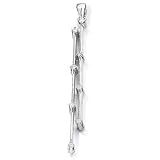 0.16 Ct Diamond Pendant In 18 Carat White Gold