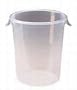 Rubbermaid Commercial Products FG572724CLR 18-Quart Round Storage Container