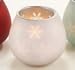 Snowflake Flickering Votive Lantern - White (Battery Operated Tealight Included)
