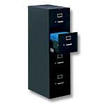 HON 560 Series 4-Drawer Legal File (Black)