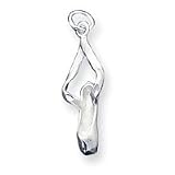 Sterling Silver Ballet Slipper Charm