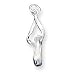 Sterling Silver Ballet Slipper Charm