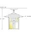Hanover Lantern B28621ALM Indian Wells Large 1 Light Outdoor Flush Mount in Almond with Opalescent Honey Glass glass
