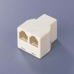 バッファローコクヨサプライ Arvel テレフォン2分配アダプタジャック×2白  ATL237