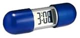Horloge - IT2726 - Bean - Quartz Digitale - Réveil de Voyage - Capsules de Gelules - 9,6x3,6 cm