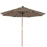 Worldwide Sourcing B038-4-8 Essentials Solar Umbrella 9'
