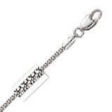 Image of 14k White Gold 18 Inch X 1.7 mm Popcorn Chain Necklace