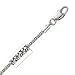 14k White Gold 16 Inch X 1.7 mm Popcorn Chain Necklace