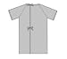 3 Overlap Patient Gown with Ties