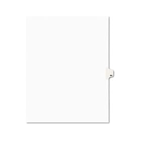 Avery-Style Legal Side Tab Divider, Title: 64, Letter, White, 25/Pack