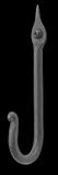 Robe Hooks Black Wrought Iron, 4 1/2 high projects 1 5/8