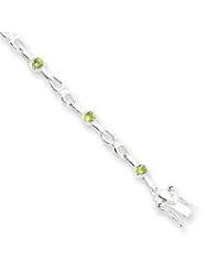 Sterling Silver Peridot Bracelet