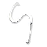 Sterling Silver Fancy Cuff Bangle Bracelet QB361