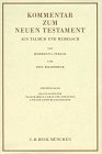 Kommentar zum Neuen Testament, 6 Bde., Bd.2, Das Evangelium nach Markus, Lukas und Johannes und die Apostelgeschichte Kommentar zum Neuen Testament, 6 Bde., Bd.2, Das Evangelium nach Markus, Lukas und Johannes und die Apostelgeschichte