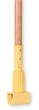 Tough Guy 1TYY8 Mop Handle, Plastic Jaw, 54 In, Wood