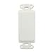 Decora Faceplate, Black Insert, White