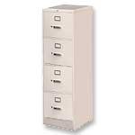 HON 560 Series 4-Drawer Letter File (Light Gray)