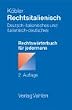 Rechtsitalienisch: Deutsch-italienisches und italienisch-deutsches Rechtsw�rterbuch f�r jedermann