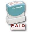 Xstamper(R) One-Color Specialty Stamp, Pre-Inked, "Paid", Jumbo, Red