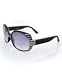 Bg Swarovski Crystals Element Crystal Beads Rhetro Disco Fashion Sunglasses In Fancy Gift Case With Free Shipping, Black