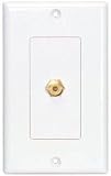 Dayton WP-1RCA Wallplate Single RCA Yellow Solder Tab