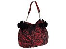 Betsey Johnson Side To Side Bow Hobo Hobo Handbags - Red