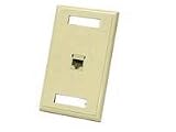 New Cables To Go 1-Port CAT5e Configured Wallplate White Constructed With Top Quality Materials