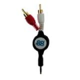 ONLINE - IPOD CLASSIC 160GB RETRACTABLE AUDIO CABLE - BLACK