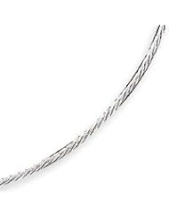 Sterling Silver Fancy Neckwire Necklace - 16 Inch